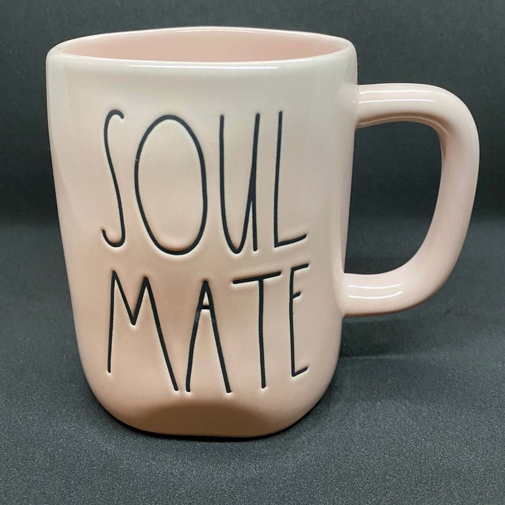 Rae Dunn ❤️ Valentine’s Day Mug - SOUL MATE (pink)
